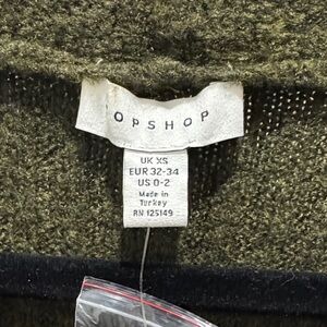 Topshop Olive Green Cardigan Sweater